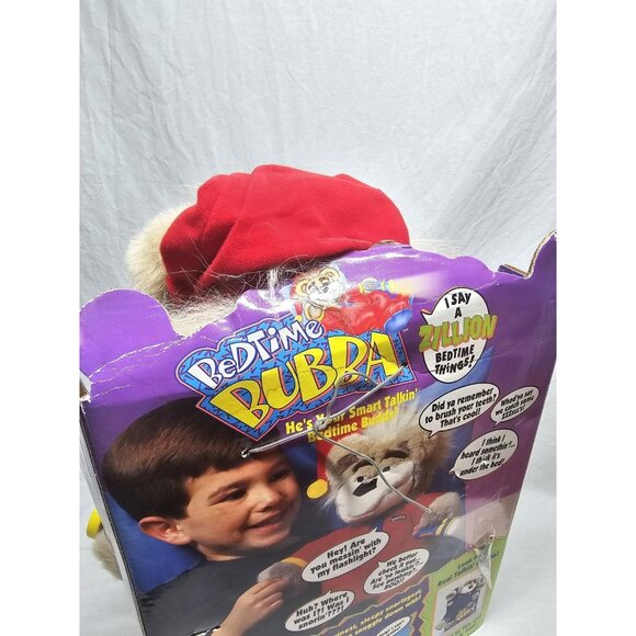 NOT WORKING Tyco Real Wisecrackin' Bedtime Bubba Bear Plush Doll - 1997 - Picture 15 of 16